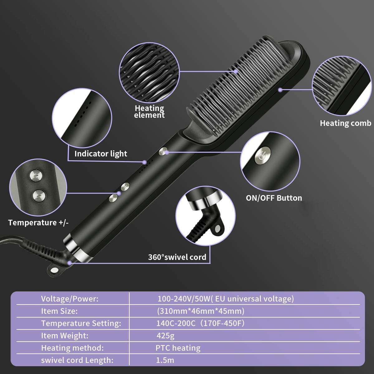 Onyx Hair brush